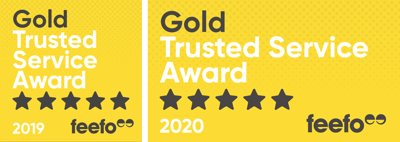 Feefo 2020 Gold Award