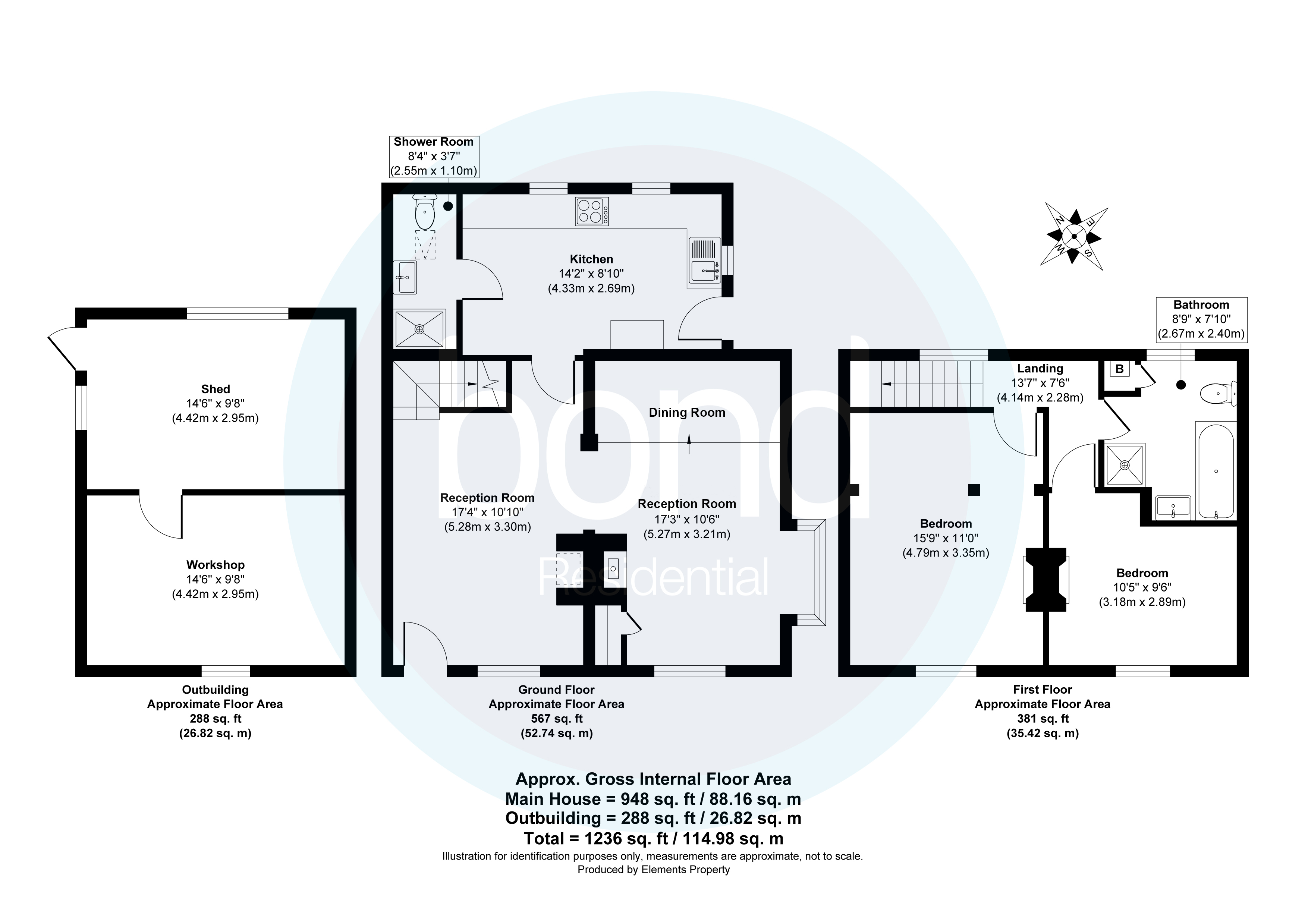 Floorplans For Little Baddow, Chelmsford, Essex