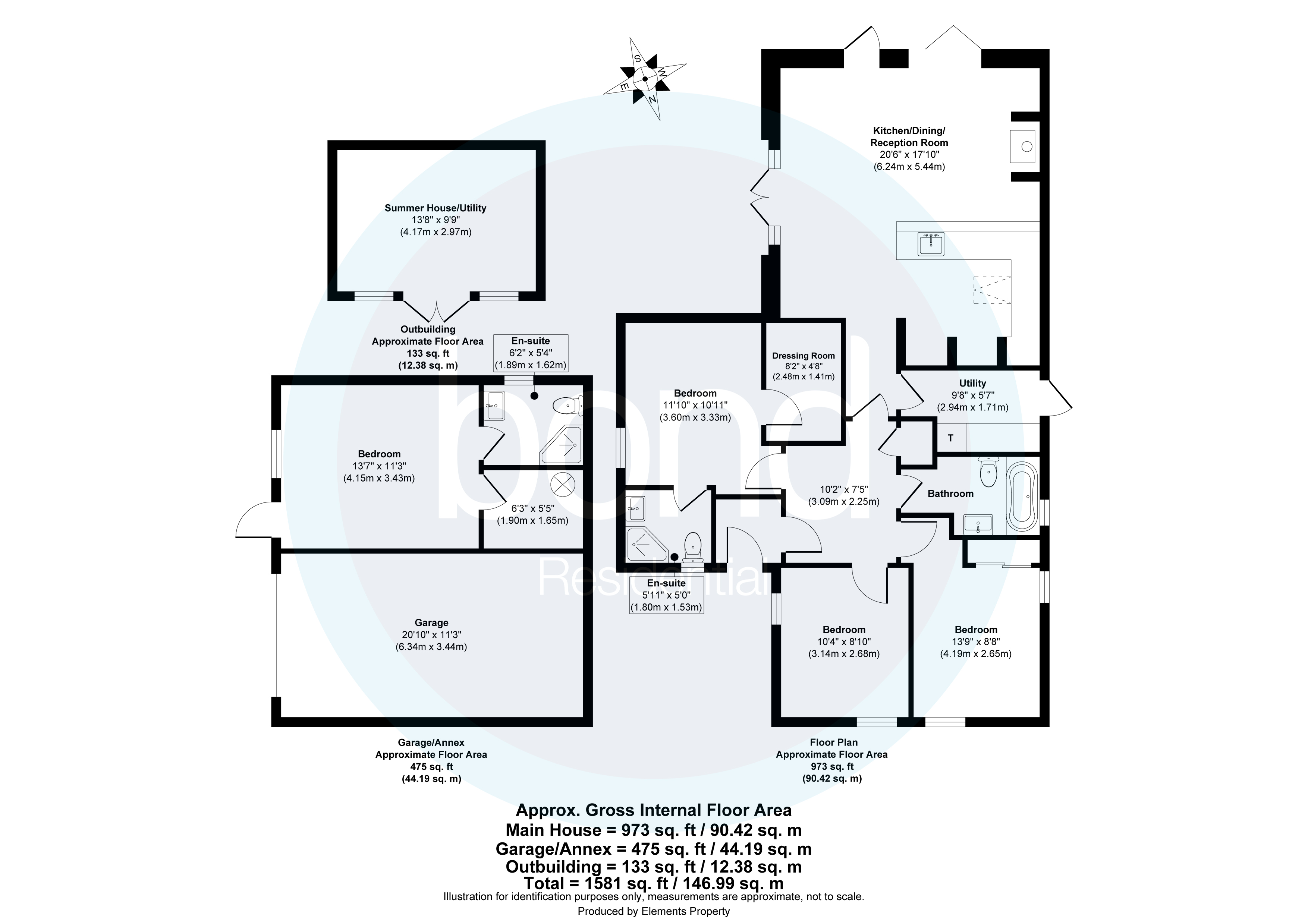 Floorplans For Rettendon Common, Chelmsford, Essex