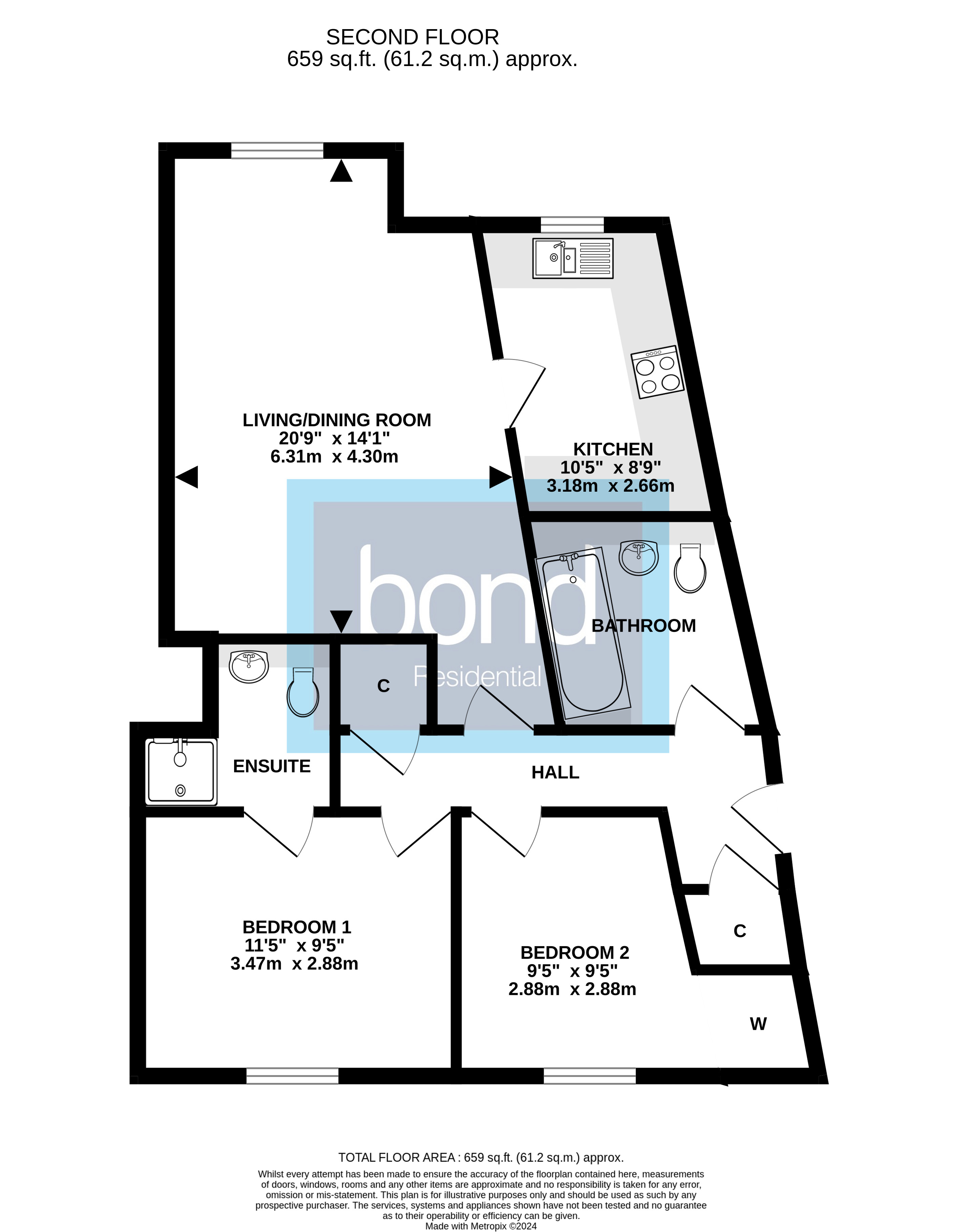 Floorplans For Parkinson Drive, Chelmsford, Essex