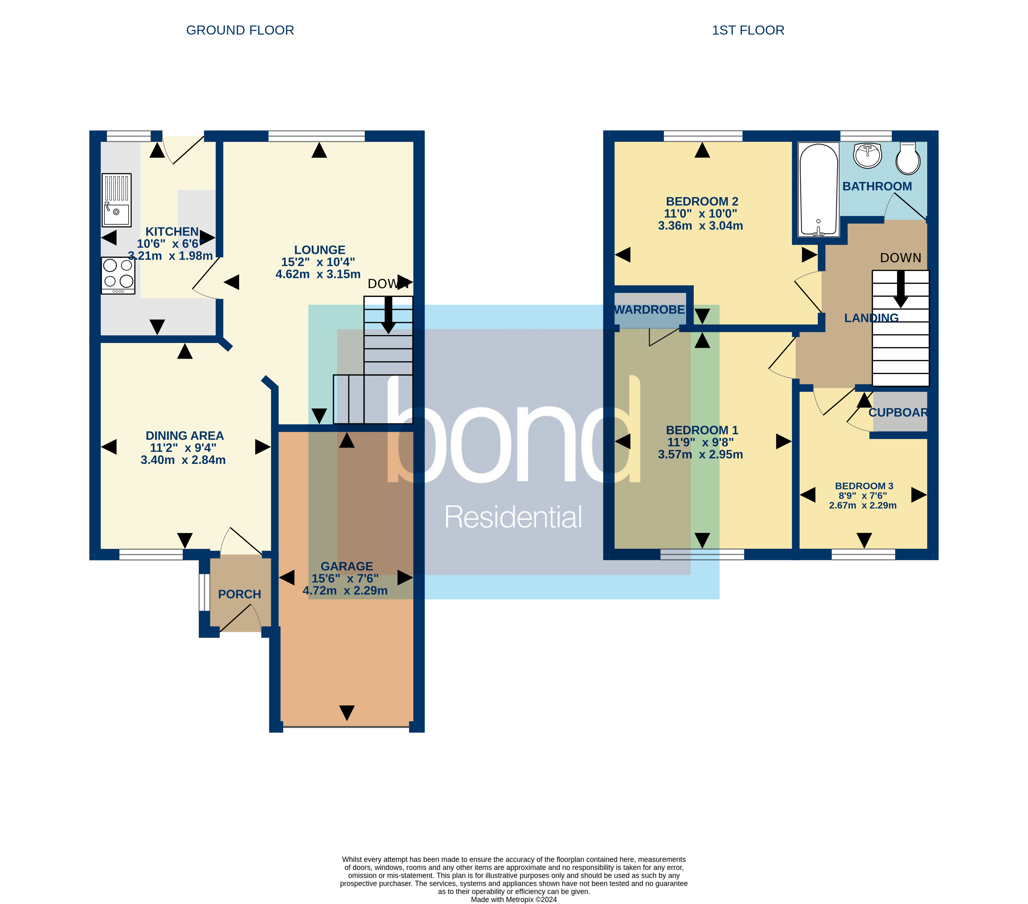 Floorplans For Springfield, Chelmsford, Essex