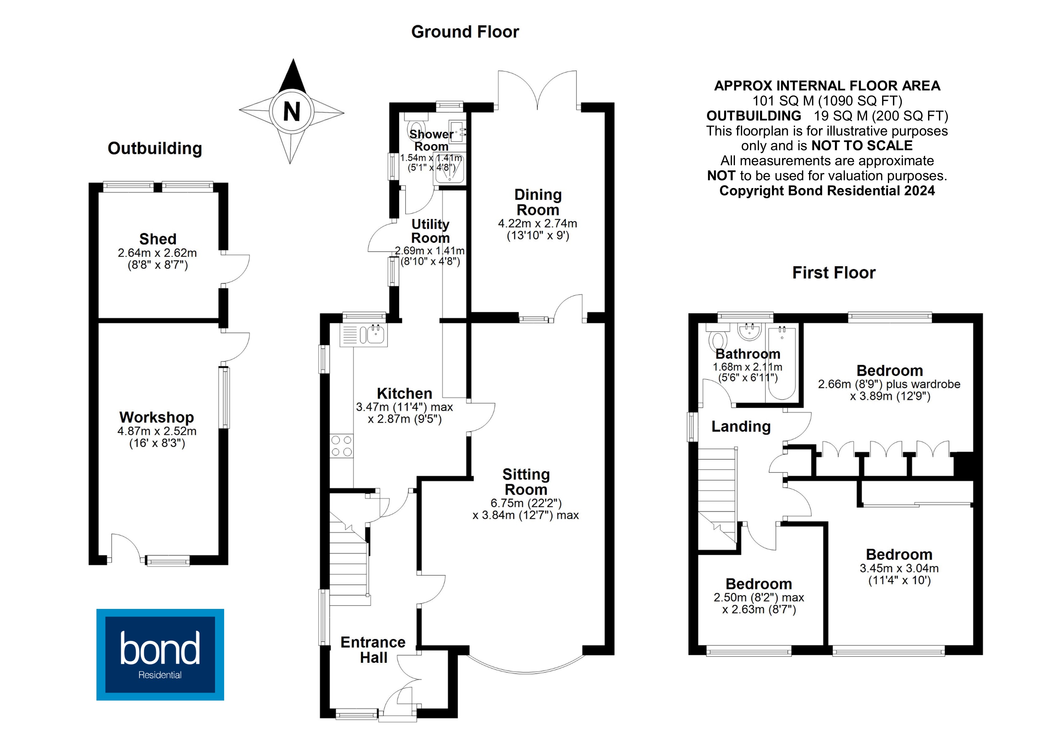 Floorplans For Galleywood, Chelmsford, Essex