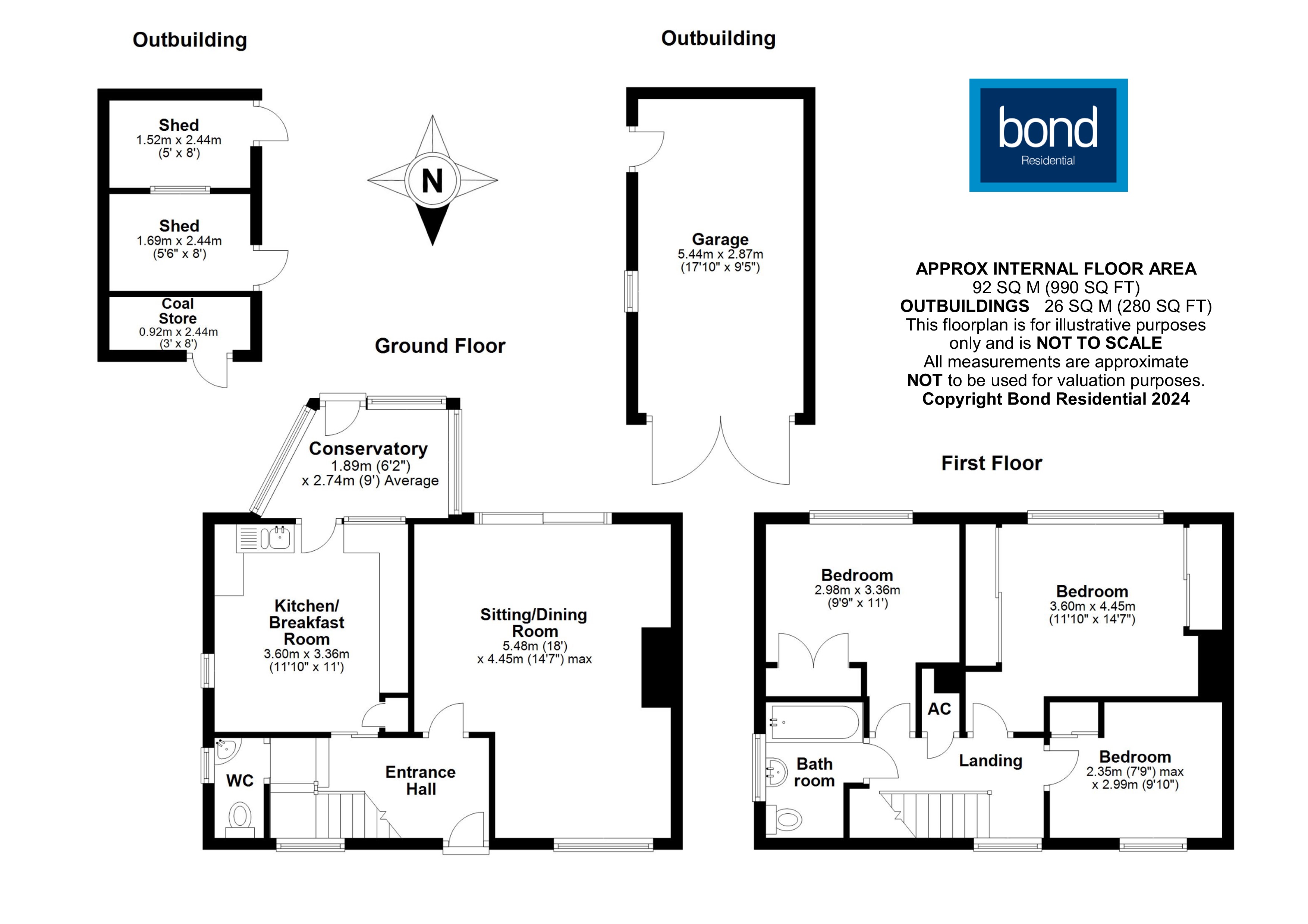 Floorplans For Byron Road, Chelmsford, Essex