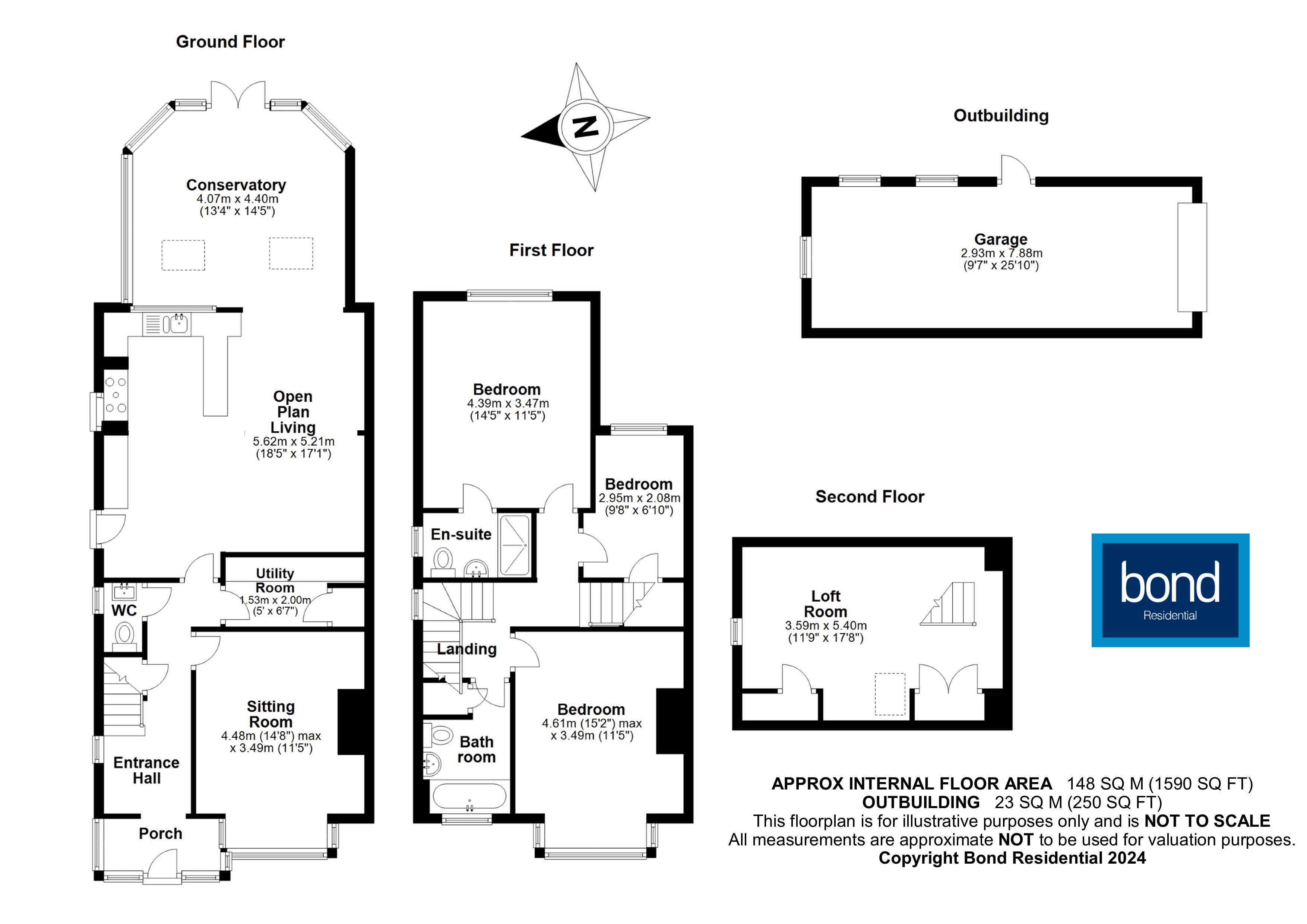 Floorplans For Great Baddow, Chelmsford, Essex