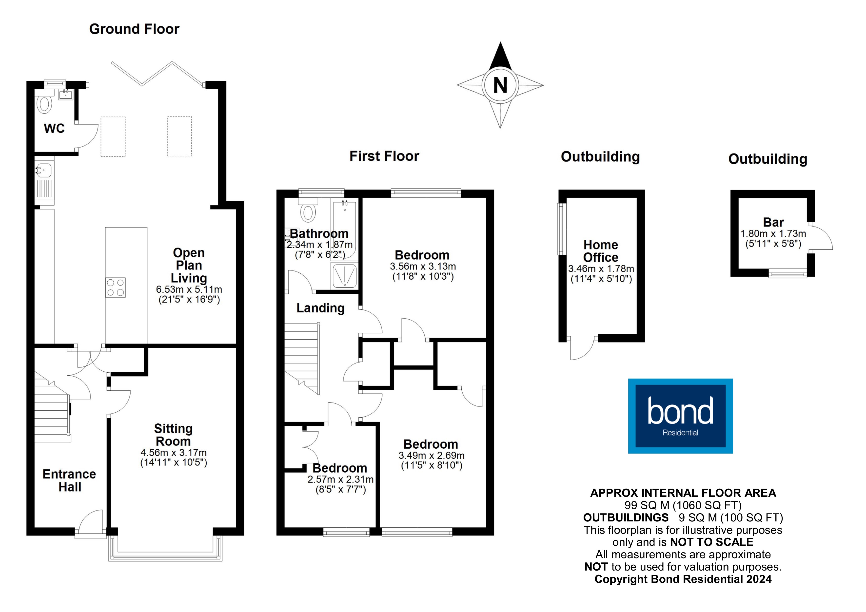 Floorplans For Great Baddow, Chelmsford, Essex