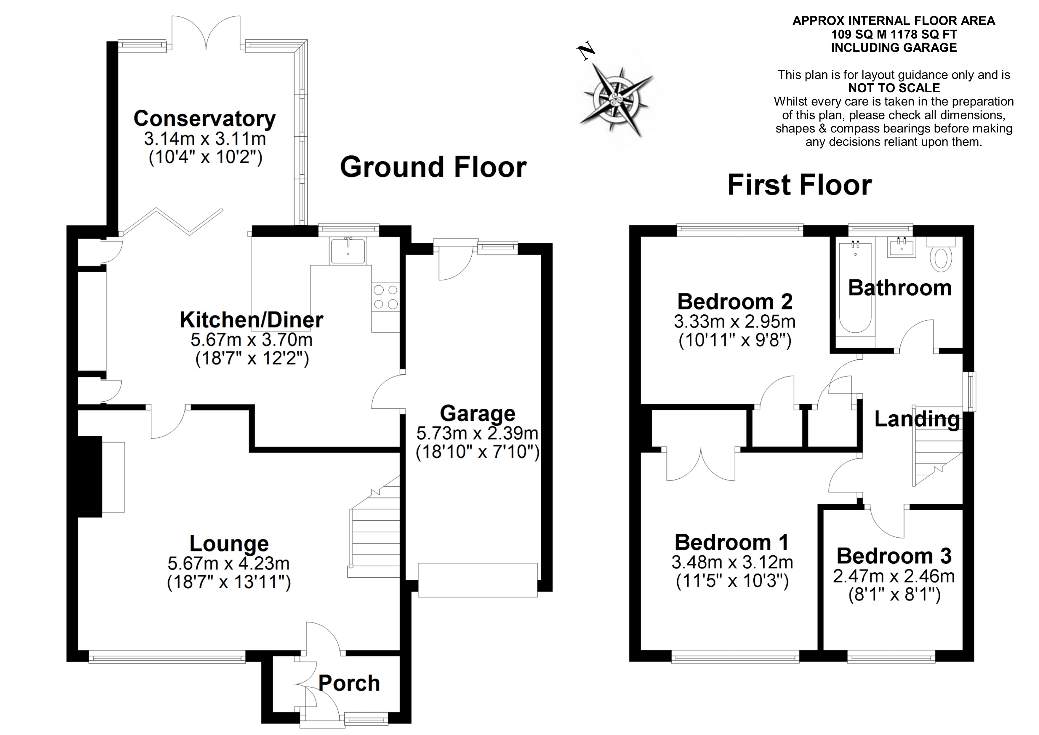 Floorplans For Great Baddow, Chelmsford, Essex