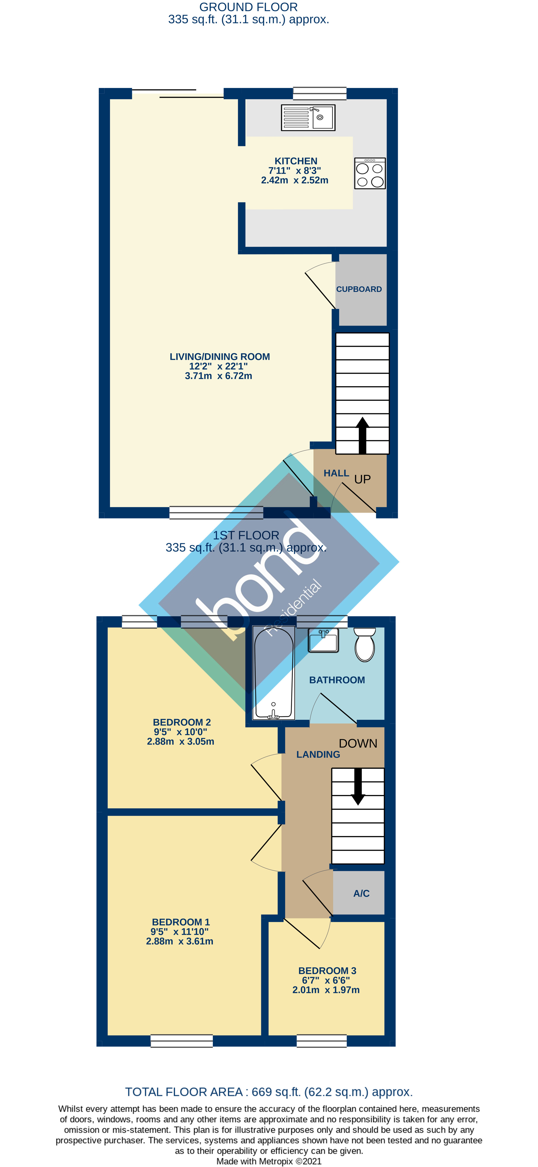 Floorplans For Springfield, Chelmsford, Essex