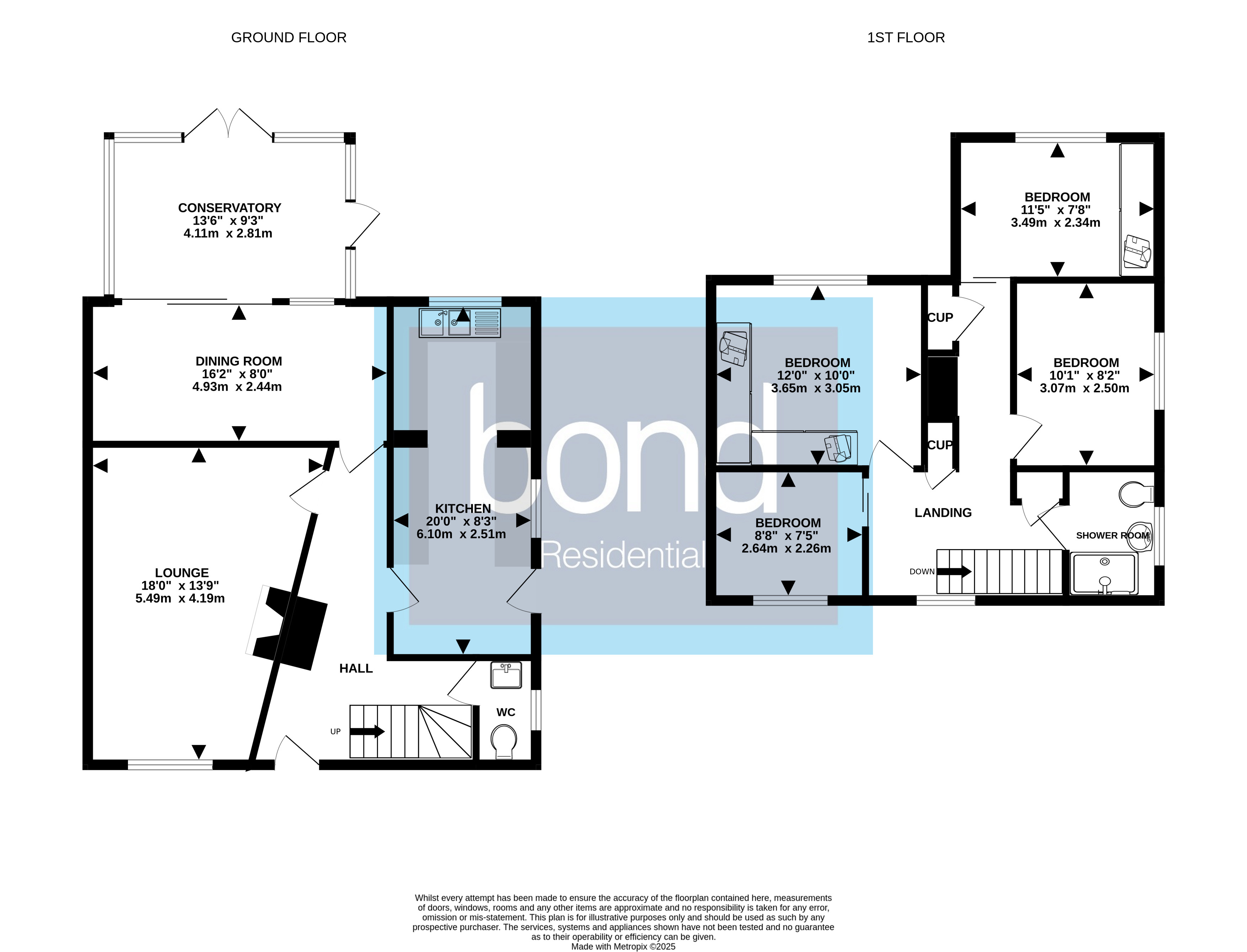 Floorplans For Longmead Avenue, Chelmsford, Essex