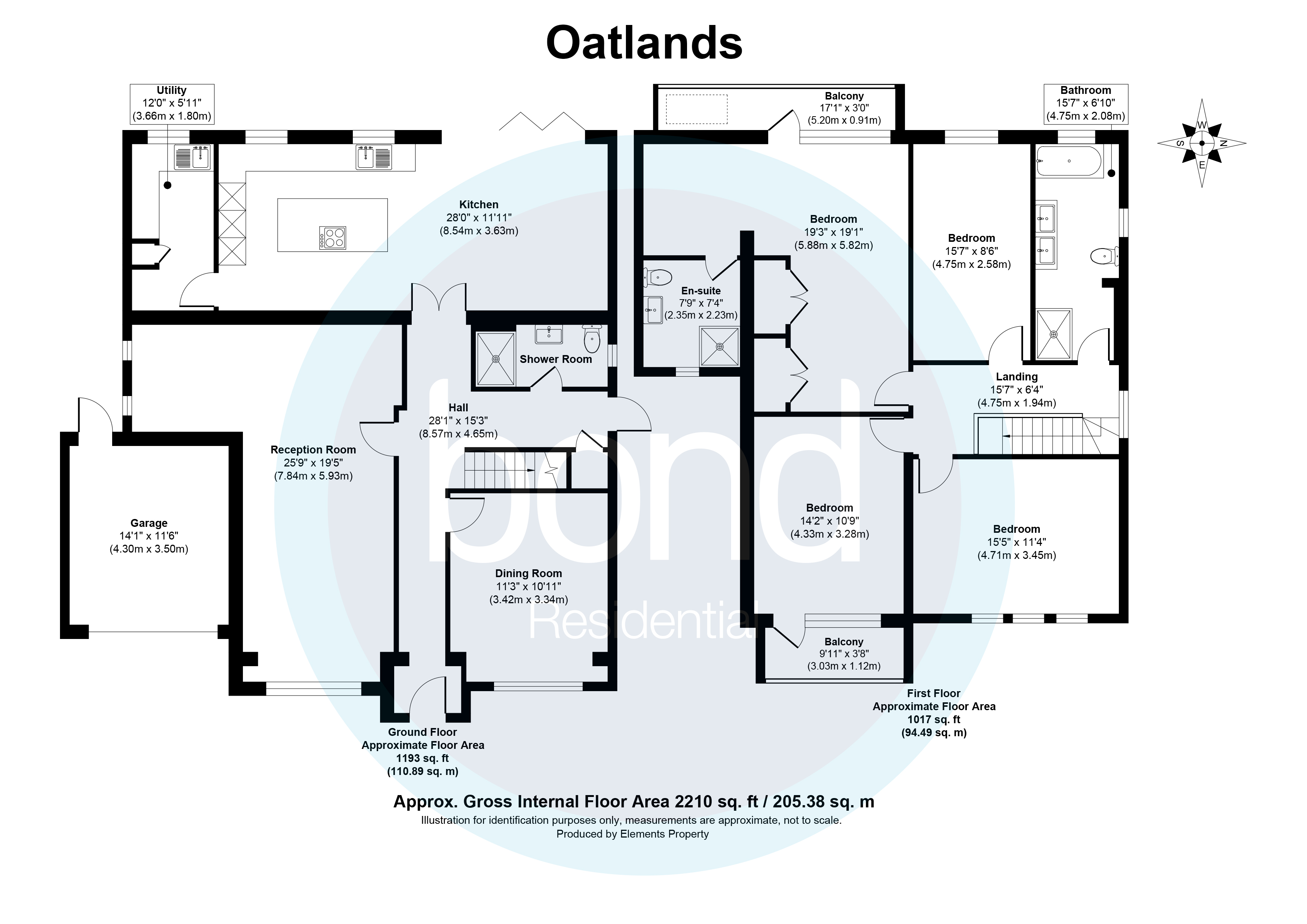 Floorplans For Southend Road, Howe Green, Essex