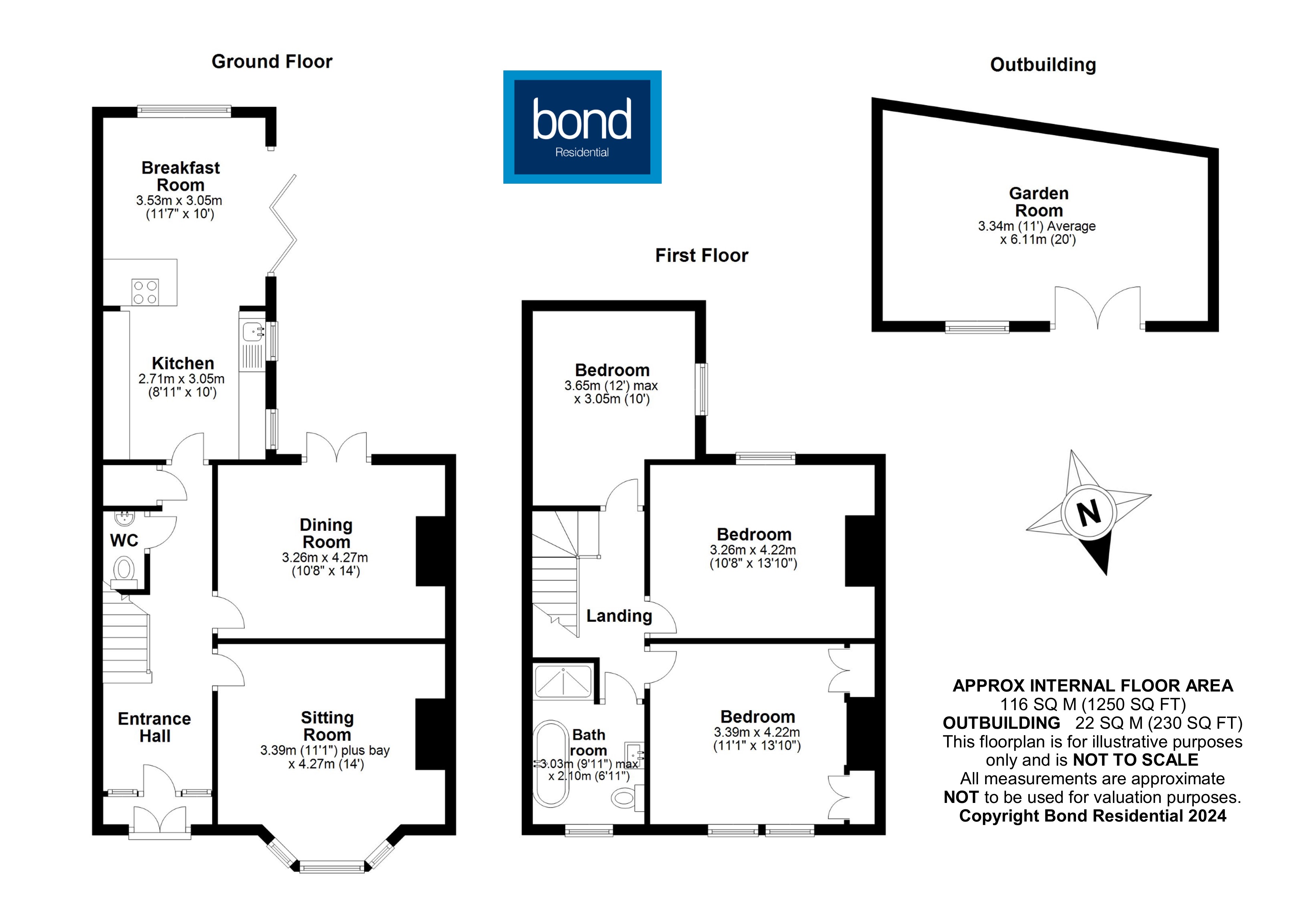 Floorplans For Baddow Road, Chelmsford, Essex