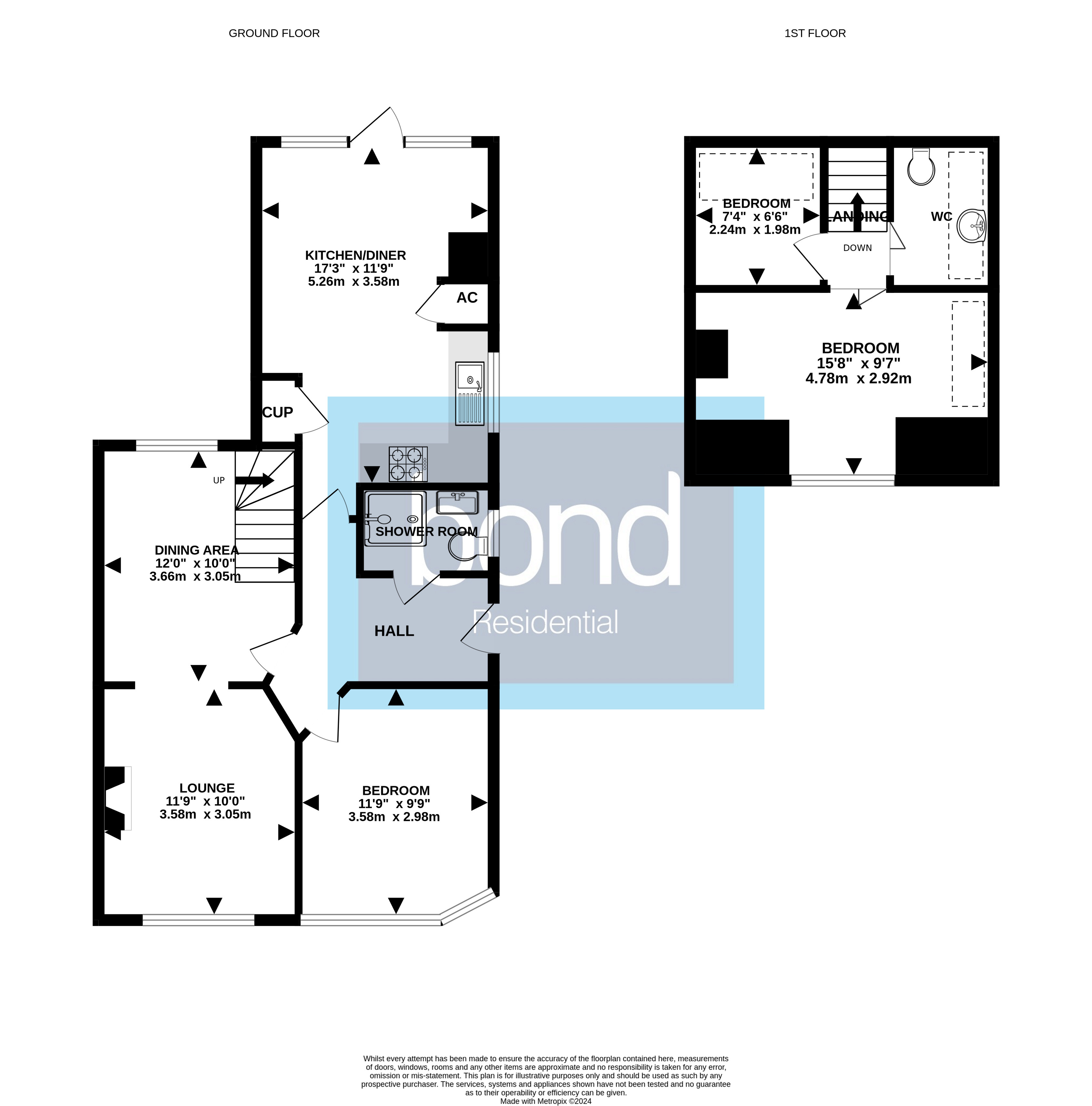 Floorplans For Stewart Road, Chelmsford, Essex