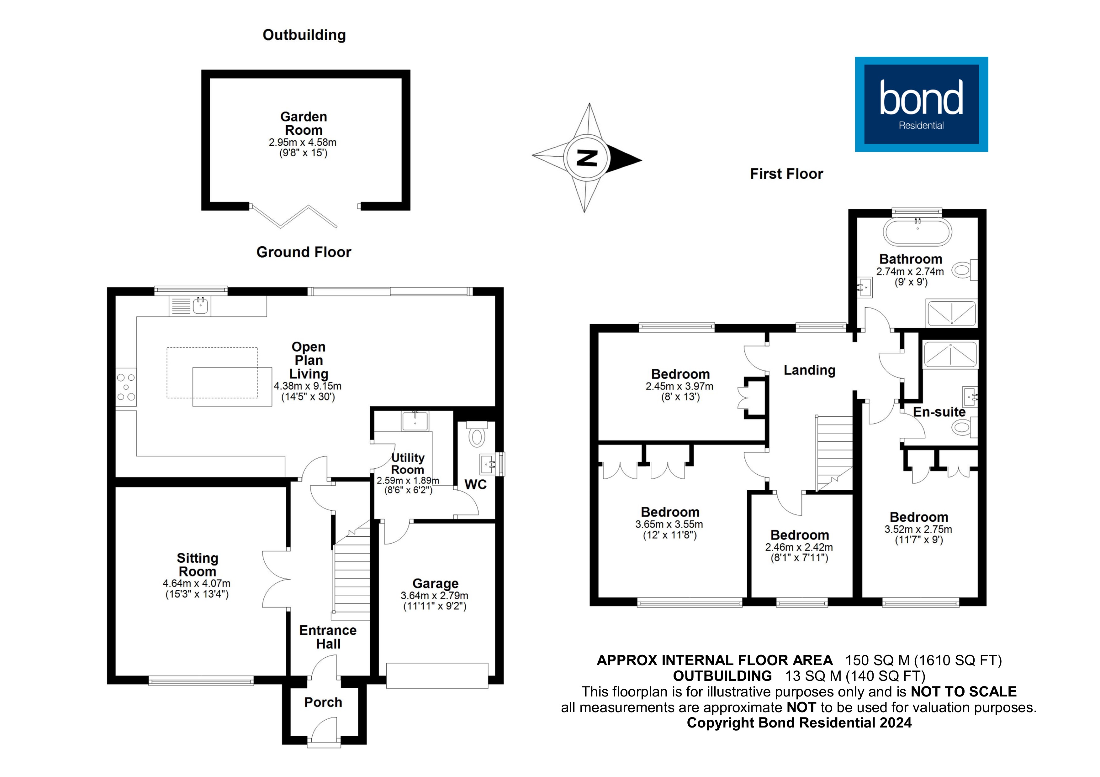 Floorplans For Chignal Road, Chelmsford, Essex