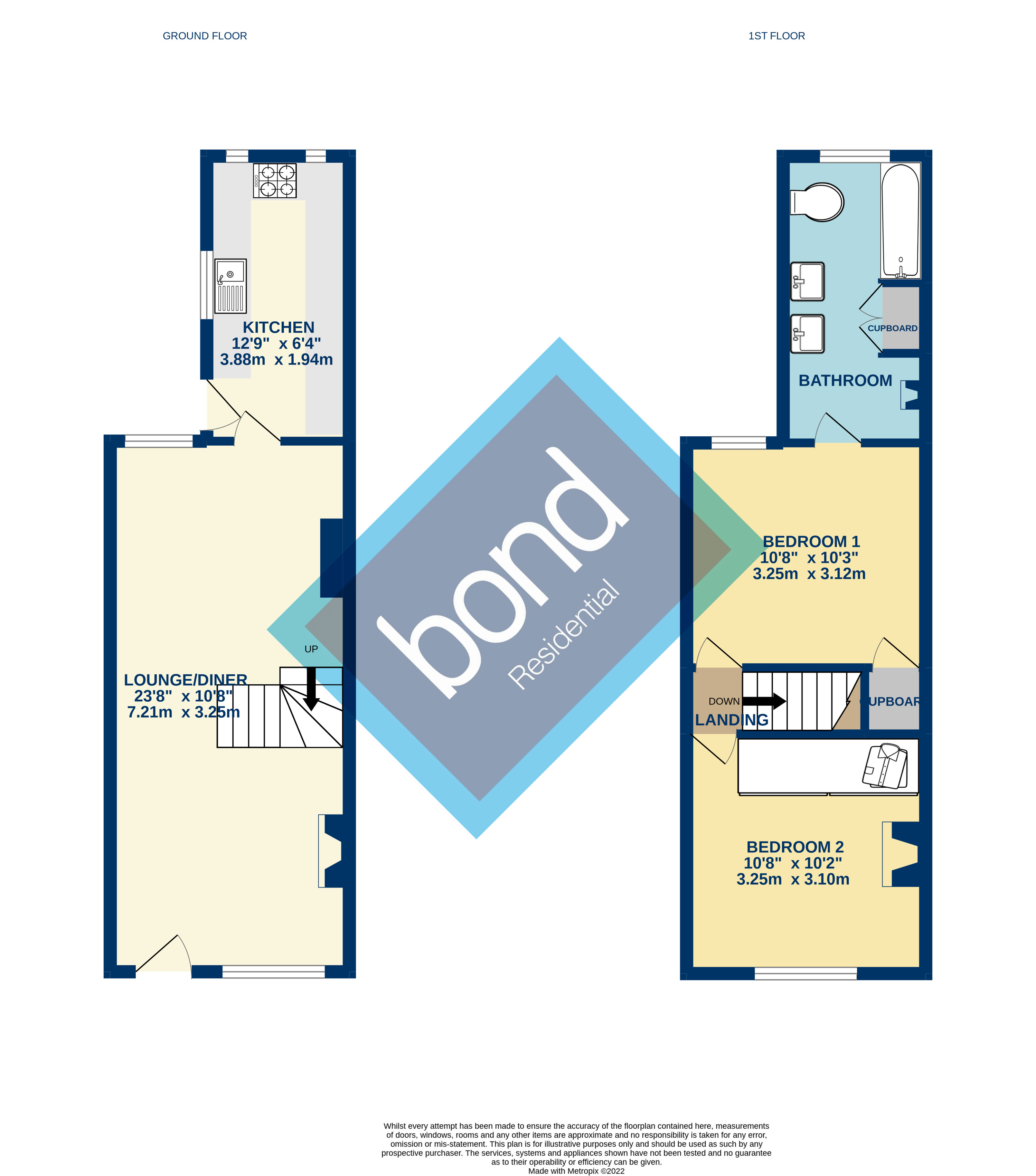 Floorplans For Upper Bridge Road, Chelmsford, Essex