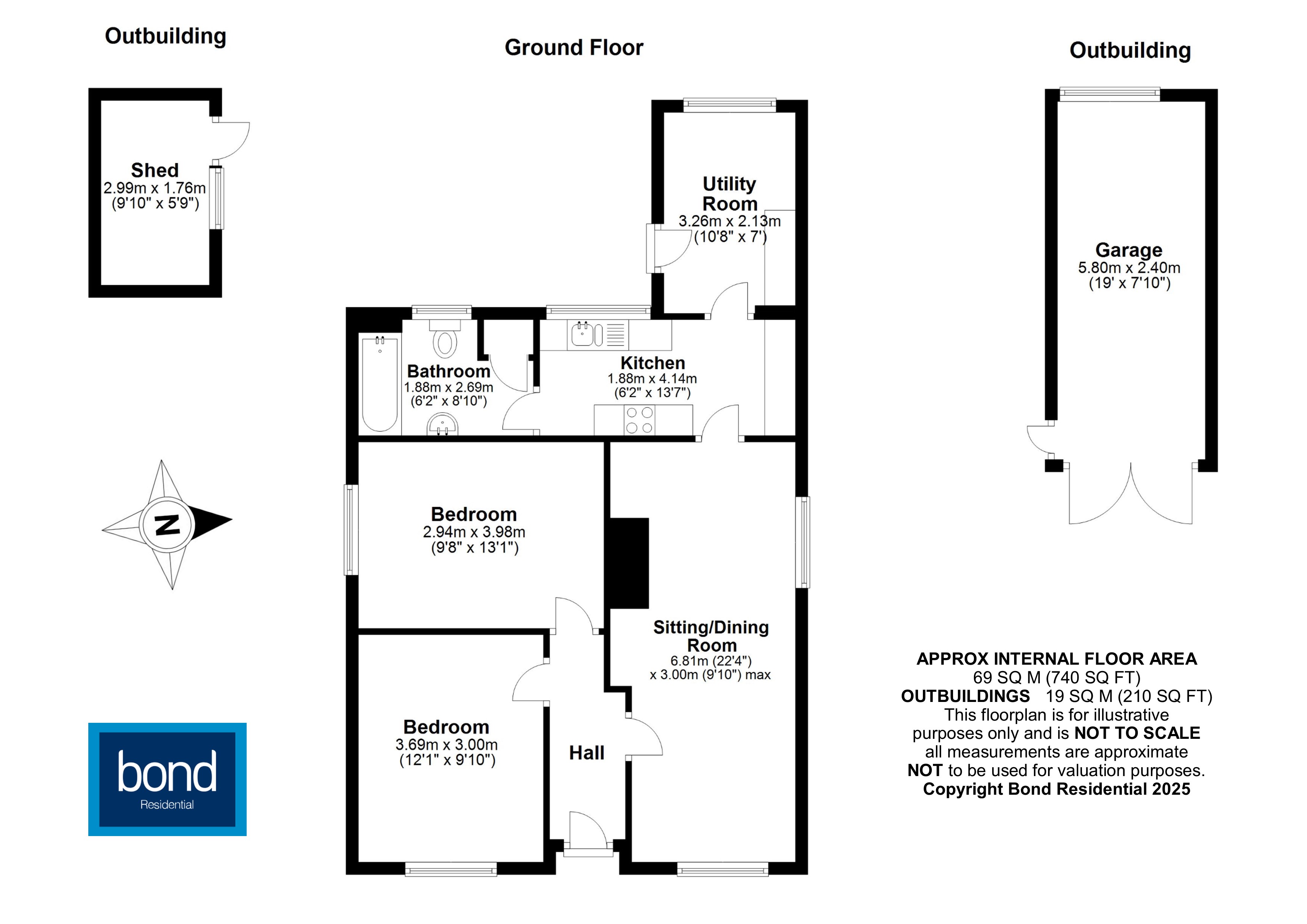 Floorplans For Butts Way, Chelmsford, Essex