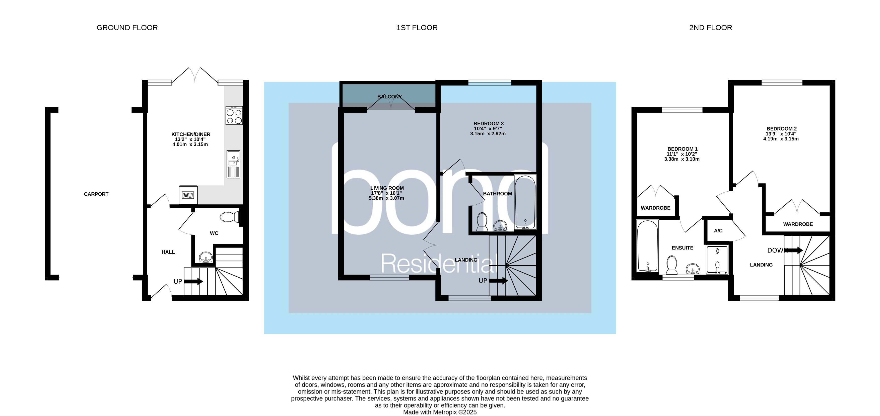 Floorplans For Great Baddow, Chelmsford, Essex