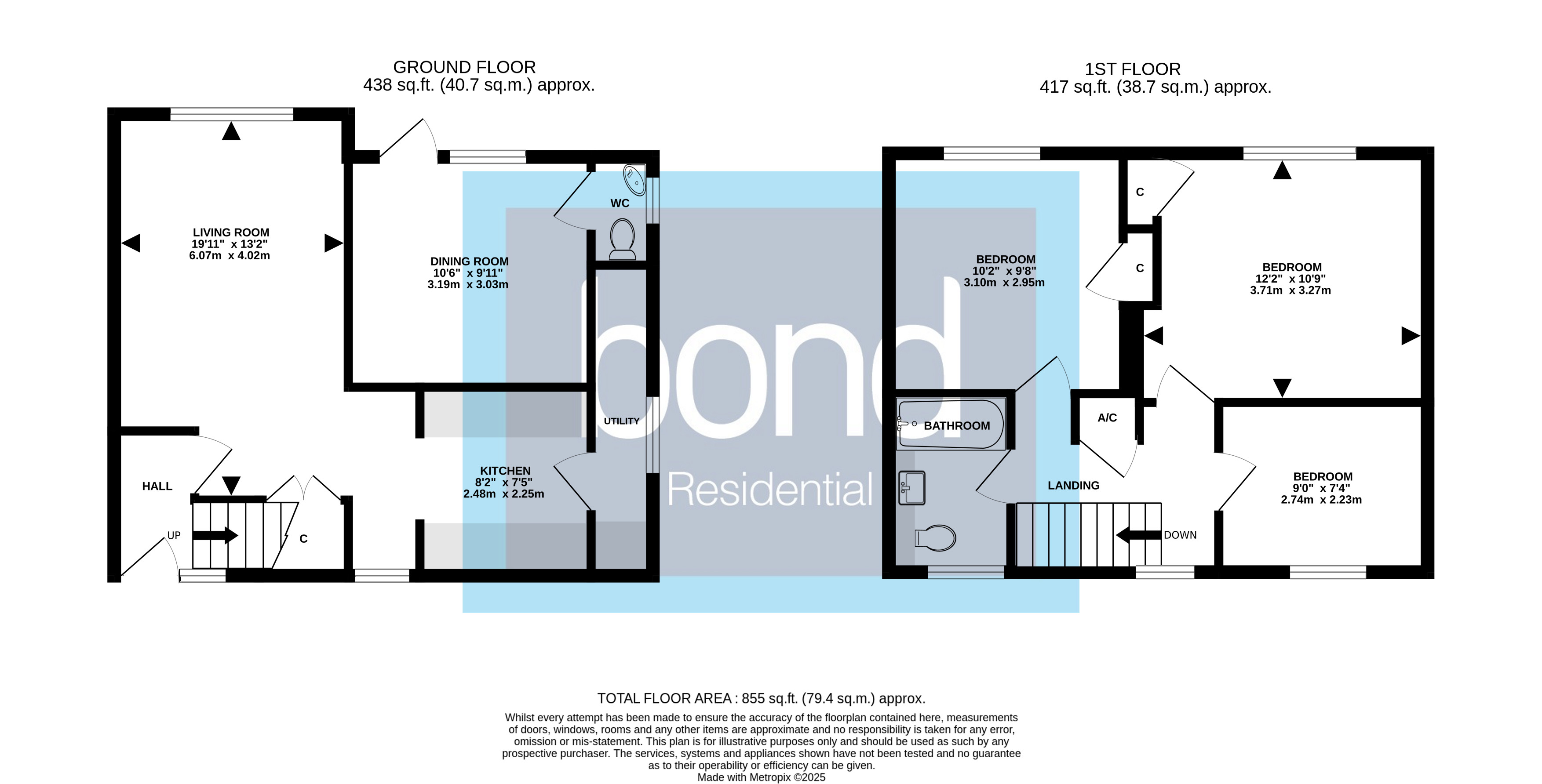 Floorplans For Hillary Close, Chelmsford, Essex