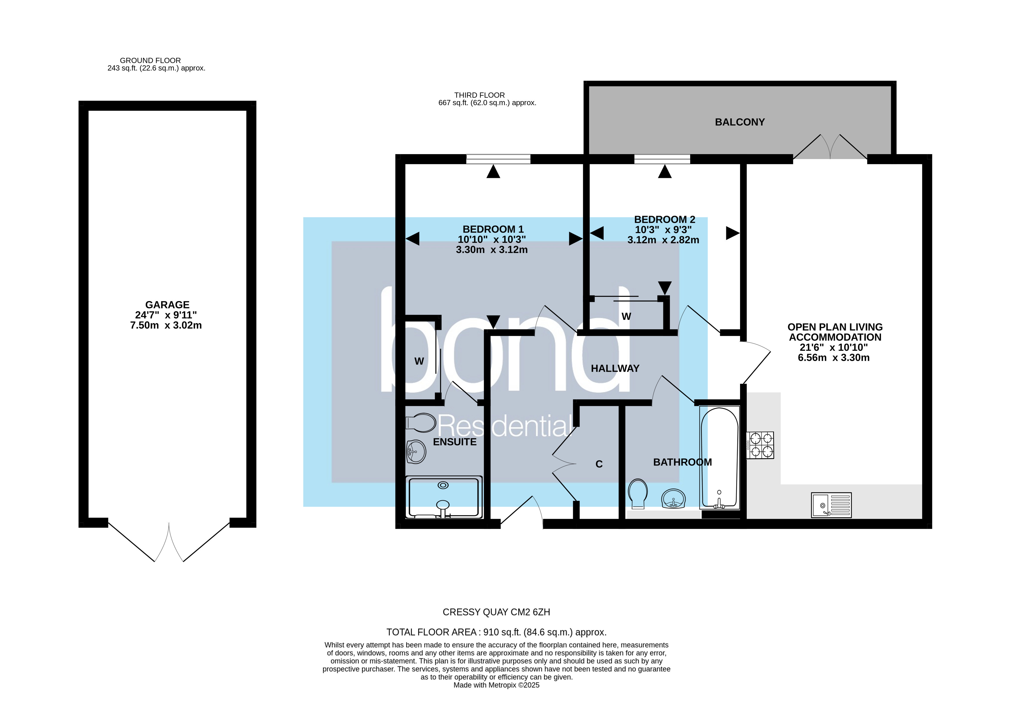 Floorplans For Cressy Quay, Chelmsford, Essex